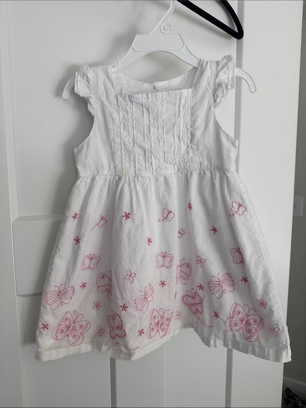 White embroidered dress